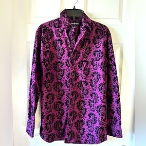 Textured button down shirt